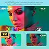 wisecoco 6 inch Flexible Screen Upgraded Version 2K 2880x1440 OLED Bendable Display with HDMI Driver Control Board Landscape Mode by Default Compatible with Windows MAC OS Linux Android
