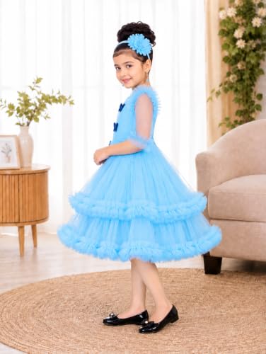 Image of KJD Girls Below Knee Party Dress