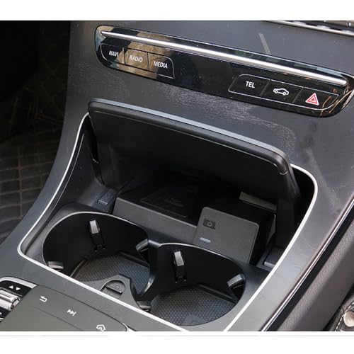 KAnduo Car Wireless Charging Pad 15W Fast Charging Plate Phone Wireless Charger compatible with for Mercedes Benz C Class 2015-2021 / GLC 2016-2022