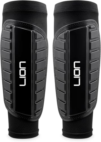 Soccer Sleeve Style Shin Guards/Pads - Flexible Comfort & Protection - Large Adults