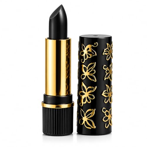 Batom Cor Mágica, Longa Duração 24h, Efeito Natural (Preto)