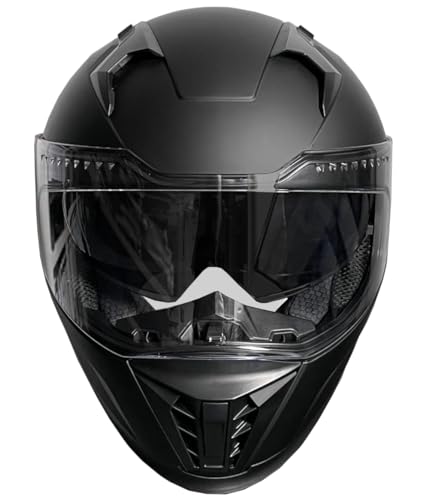 Rallox Integralhelm mit Sonnenvisier Größe XL in Matt Schwarz