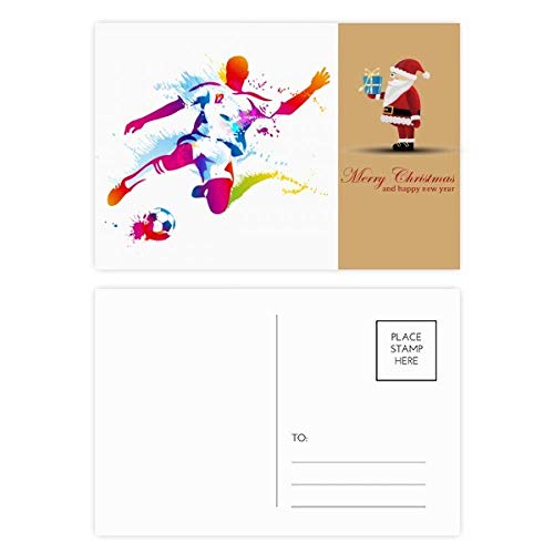 Cartes postales Père Noël football : finie la papeterie ennuyeuse
