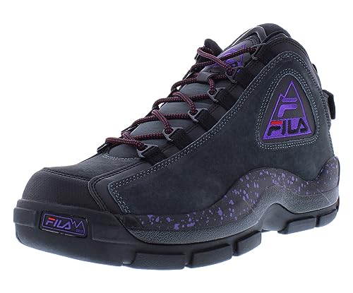 Fila Men's Grant Hill Outdoor Sneaker, Black/Purple, 10