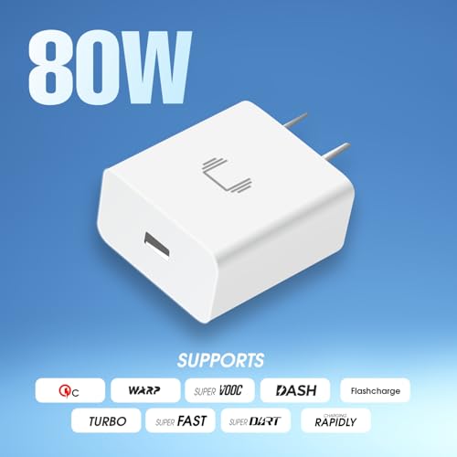 Image of Candytech 80W SUPERVOOC Charger Adapter for Oneplus | 80W Warp /Dash /Supervooc Adapter Compatible for Oneplus & Other Devices