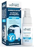 Hörgeräte Reinigungsspray 30ml mit Pinsel Udinett für Die Tägliche Reinigung Hygienemittel für Bluetooth-Kopfhörer Entfernt Ohrenschmalz und Schmutz Sanfte Alkoholfreie Formel
