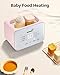 Baby Bottle Warmer, Gronwsy 8-in-1 Fast Milk Warmer with Timer Breastmilk or Formula, Fits 2 Bottles, Accurate Temperature Control, with Defrost, Sterili-zing, Keep, Heat Baby Food Jars Function