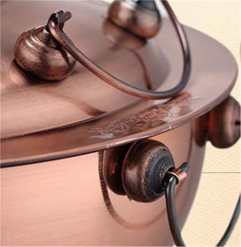 Olla para hot pot tradicional de cobre 34 cm miniatura 4