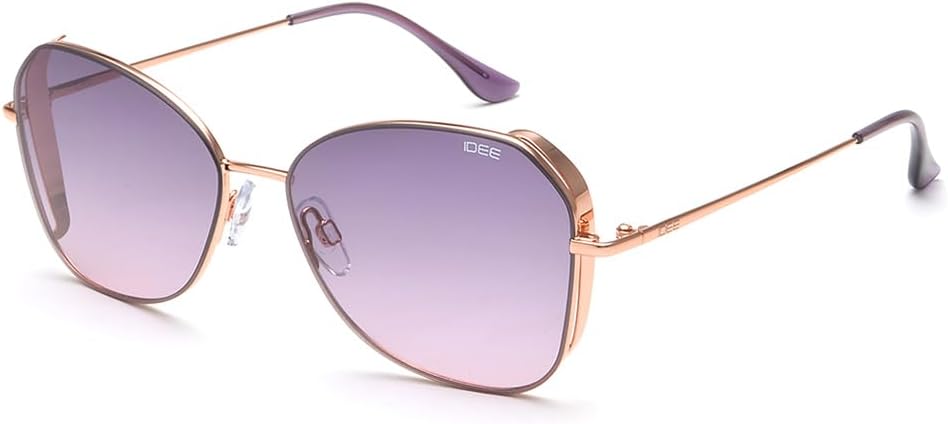 IDEE Óculos de sol femininos IDS2973C7SG 100% protegidos contra raios UV, borboleta grande