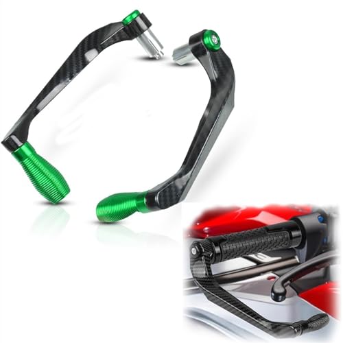 PuLaif Handschutz Hebelschutz Für Kawasaki Z125 Z250 Z900 Z800 Z1000 Z1000SX Z650 Z750 Z400 Motorrad Lenker Bremskupplungshebel Schutz (Color : Green)