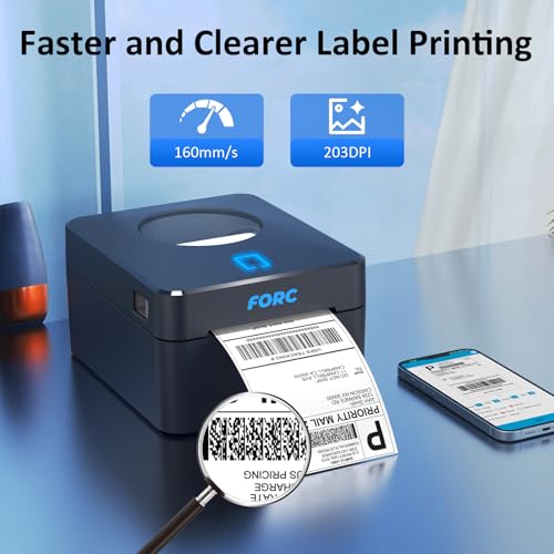 Forc POS-9250 Shipping Label Printer, Thermal Label Printer thumb #2