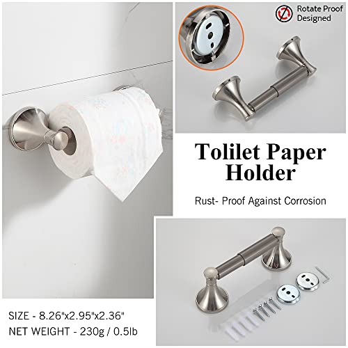 Bgl 4Pcs Bathroom Hardware Set,Brushed Nickel Bathroom Towel Rack Set,24 Inches Adjustable Towel Bar For Bathroom #TOP3