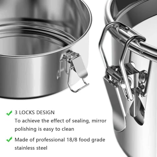 Povxlum Flan Pan Mold 2.3 Qt, Stainless Steel Flan Mold with Lid, Flan Maker- Flan Maker 21 * 21 * 9cm, Silver - Image 3