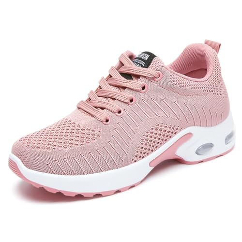 Image of Padgene Womens Sneakers Air Cushion Running Shoes Lightweight Tennis Walking Shoes Mesh Breathable Gym Work Fashion Sneakers Athletic Comfortable Casual