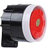 DC 12V Mini Red Wired Horn Siren Sound Alarm System Warning Horn for Home Security 120dB