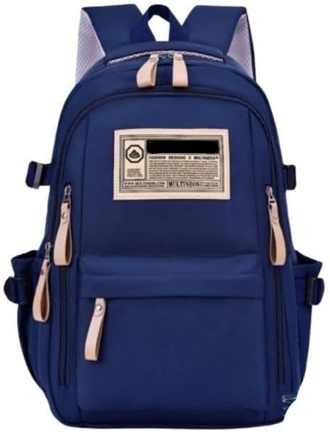 Kit Azul Material Escolar Completo, Ensino Médio e Fundamental, Masculino, Mochila 5 Divisórias, 24 Canetinhas, Caderno 10 Matérias, Estojo Duplo
