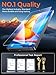 MRGLAS 2+2 Packs for Samsung Galaxy S25 Edge Screen Protector 6.7'' with Camera Lens Protector [Auto-Dust Removal] [100% Fingerprint Unlock] HD 9H Tempered Glass 10X Military Protection, Zero-Bubble