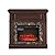 42" Electric Fireplace with Mantel, Portable Freestanding Wood Stove Heater, 23" Electric Fireplace Insert,1400W Realistic 3D Flame Stacked Stone Surround, Remote Control (Cherry, 42" W 40" H 14" D)