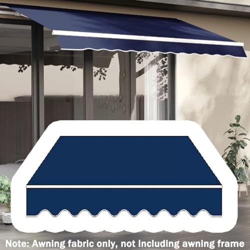 Toile de rechange pour store banne gris 4,9 x 2,4 m en polyester imperméable