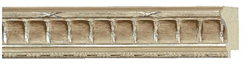Picture Frame Moulding (Wood) 100ft Bundle - Traditional Silver Finish - 2