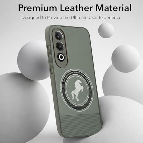 Image of Jkobi PU Leather Finish Back Cover Case for Oneplus Nord CE 4 (Professional Minimalist Texture | MagSafe Compatile | Camera Protection | Sleek Sober Formal)