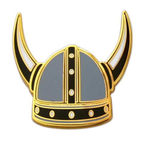 Novel Merk Viking Helmet – Nordic Cultural Lapel Pin, Hat Pin & Tie Tack Set with Clutch Back2