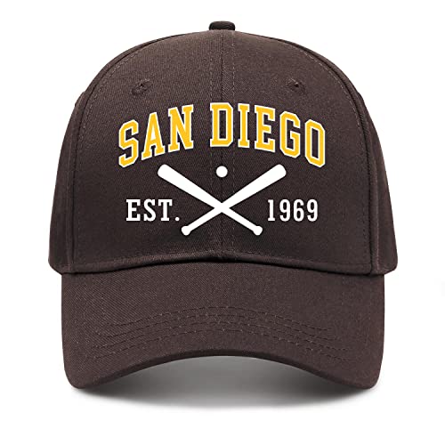 San Diego Hat Women Men Snapback Cap Mesh Trucker Hat Youth Embroidered Adjustable Dad Hats Brown Sport Fan Apparel Gifts #TOP2