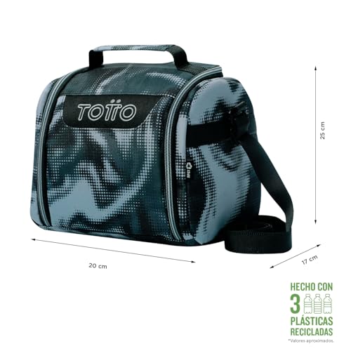 Portameriendas infantil con asa de mano y pasador para mochila con ruedas modelo Resaltador 2