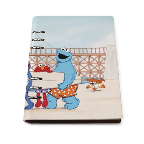 ノート セサミストリート メモ帳 バインダーノート A5 6穴 90枚 てちょう ハードカバー メモ ンダー A5サイズ 横罫線 ??本 文房具 オフィス用品 ルーズリーフ 学生 キャンパス おしゃれ プレゼント 贈り物