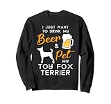 Photo Gallery toy fox terrier dog beer lover owner xmas birthday gift felpa Photo Gallery toy fox terrier dog beer lover owner xmas birthday gift felpa