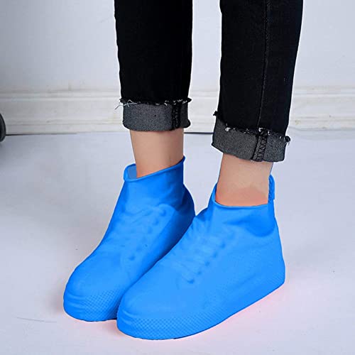 1 Paar wasserdichte Silikon-Schuhüberzieher, wiederverwendbar, rutschfest, Latex-Überschuhe, wasserdicht, Regenstiefel-Überschuhe, Schuhe, Latex, rutschfest, wasserdicht, langlebig, praktisch Cover