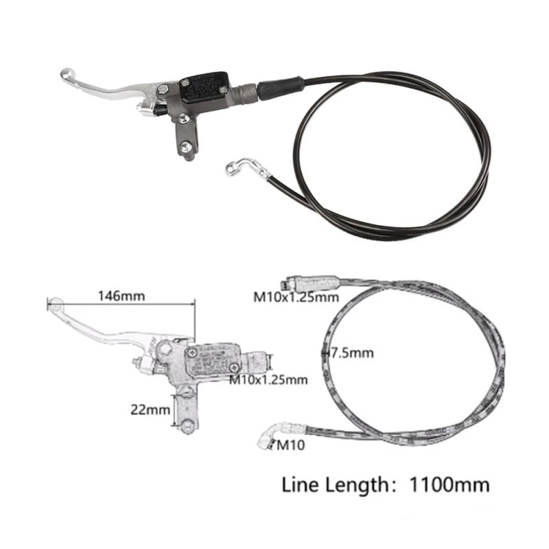 Commande d'embrayage hydraulique moto rouge pour EXC SX XC - 3