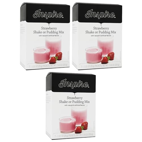 Inspire 15g Protein Shake o Pudding Fresa 3-Pack miniatura 1