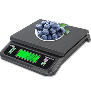 LICHUXIN Bilancia Cucina Digitale 30kg Bilancia Professionale per Alimenti Bilancia Cucina con g,oz,lb,kg,TL,ct 6 unità con Funzione PCS e Tare Bilancia da Cucina con Display LCD E Adattatore