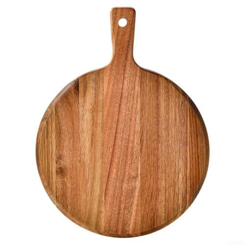 Image of Tidgel Acacia Wood Pizza Board Round 30.5cm with Handle