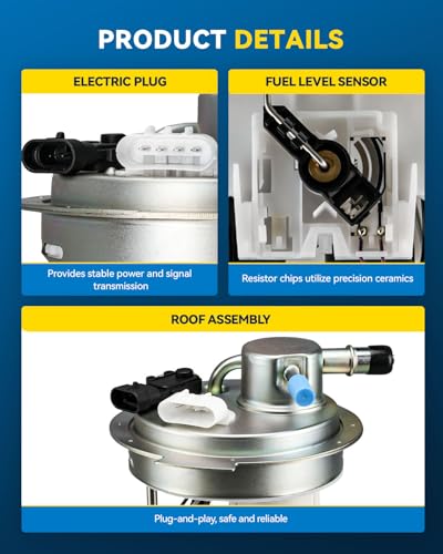 Image of PHILTOP Electric Fuel Pump Assembly Fits for Chevrolet Silverado 1500 and GMC Sierra 1500 2004-2007, Chevrolet Silverado 1500 Classic and GMC Silverado 1500 Classic 2007, V8 4.8L /5.3L6.0L, FG0392
