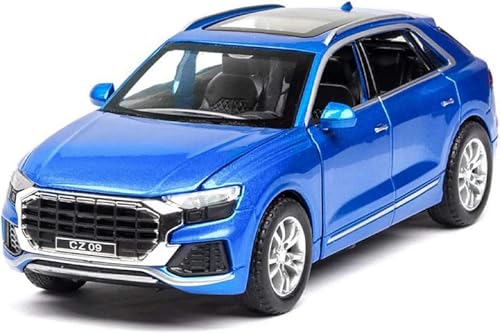 Image of LONGMIRE Metal Pull Back Diecast Car Pull Back Model with Sound Light Boys Gifts Toys for Kids Pack of 1, Multicolor (1:32 AODI Q8)