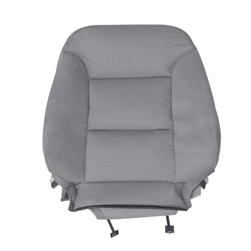 BuliBoao Driver Top Lean Back Cloth Seat Cover Fits for Chevy Silverado 1500 2014-2018, Silverado 2500 2500HD 3500 3500HD 2015-2019 Dark Ash Gray (Also for Passenger Side)
