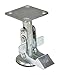Floor Lock Used with 5 in Caster, Retracted Height 6 in
