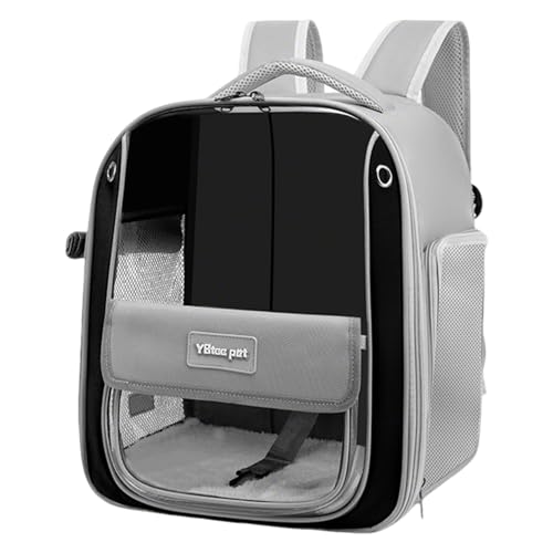 Breathable Cat Carrier Backpack, Pet Carrier Bag for Small Medium Kitten Dog Backpack Carrier Bag Front Pack for Travel Hiking Walking Camping 39 x 33 x 25 cm