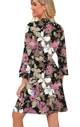 Image of PrinStory Womens Robe Lightweight Short Knit Bathrobe Soft Ladies Sleepwear with Pockets