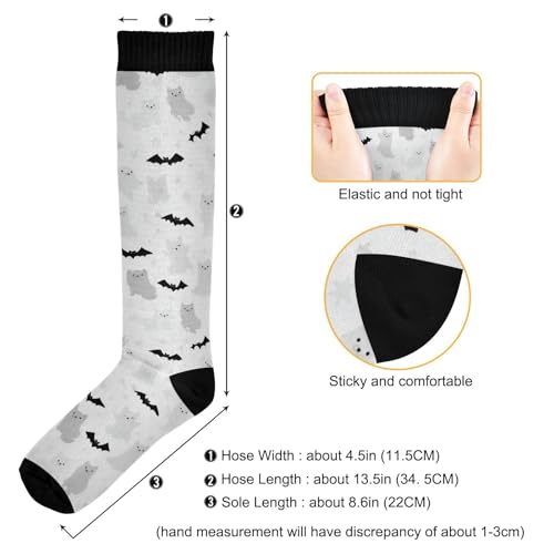 Image of SHJI Compression Socks for Women Sock Men Knee High Stockings for Running Athletic Hiking Cycling