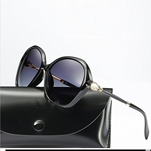 Lunettes YL cadre doré pour stopper l'éblouissement avec verres film gris