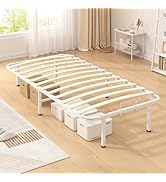 Amazon｜LunarLight スチールパイプベッド ベッドフレーム 幅97.5奥行