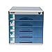 Produktbild Aktenschränke, Schublade Schublade Sorter, 5-Ebenen-Aluminium-Legierung A4 Lagerung Büro Low Cabinet Data Storage Cabinet (12in * 14.4in * 12.2in) Home Office Möbel WKY