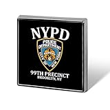 ピンバッジ ニューヨーク市警察 NYPD ブローチ 徽章 ボタンブローチ 缶バッジ 合金製 襟章 アクセサリー 正方形 お洒落 軽量 人気