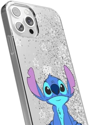 ERT GROUP mobile phone case for Apple Iphone 11 original and officially Licensed Disney pattern Stitch 006 optimally adapted to the shape of the mobile phone, with glitter overflow effect
