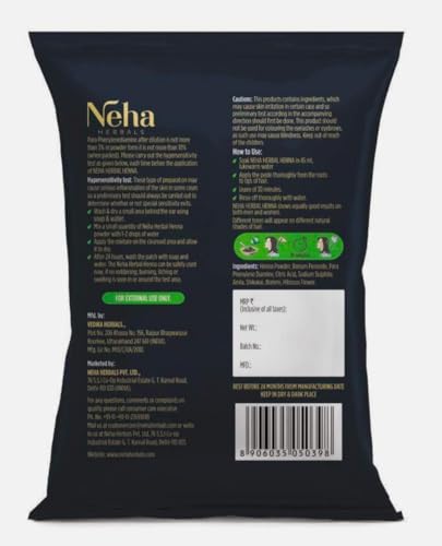 Neha Harbel Mehandi 20 Gm. (Pack de 10) Negro miniatura 2