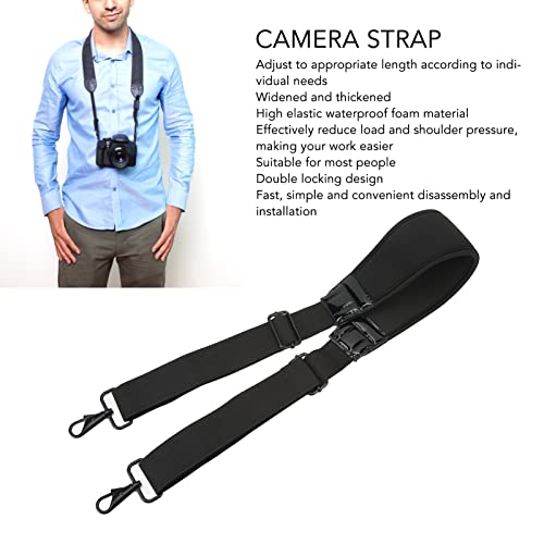 Adjustable Camera Shoulder Strap, Locking Design, Universal Length for Comfortable Carrying, Nylon