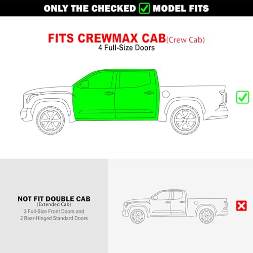 Estribos laterales de acero para Toyota Tundra CrewMax miniatura 6
